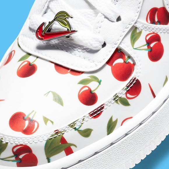 🍒Nike Air Force 1 “Red Cherries” 🍒 - Picture 2 of 8